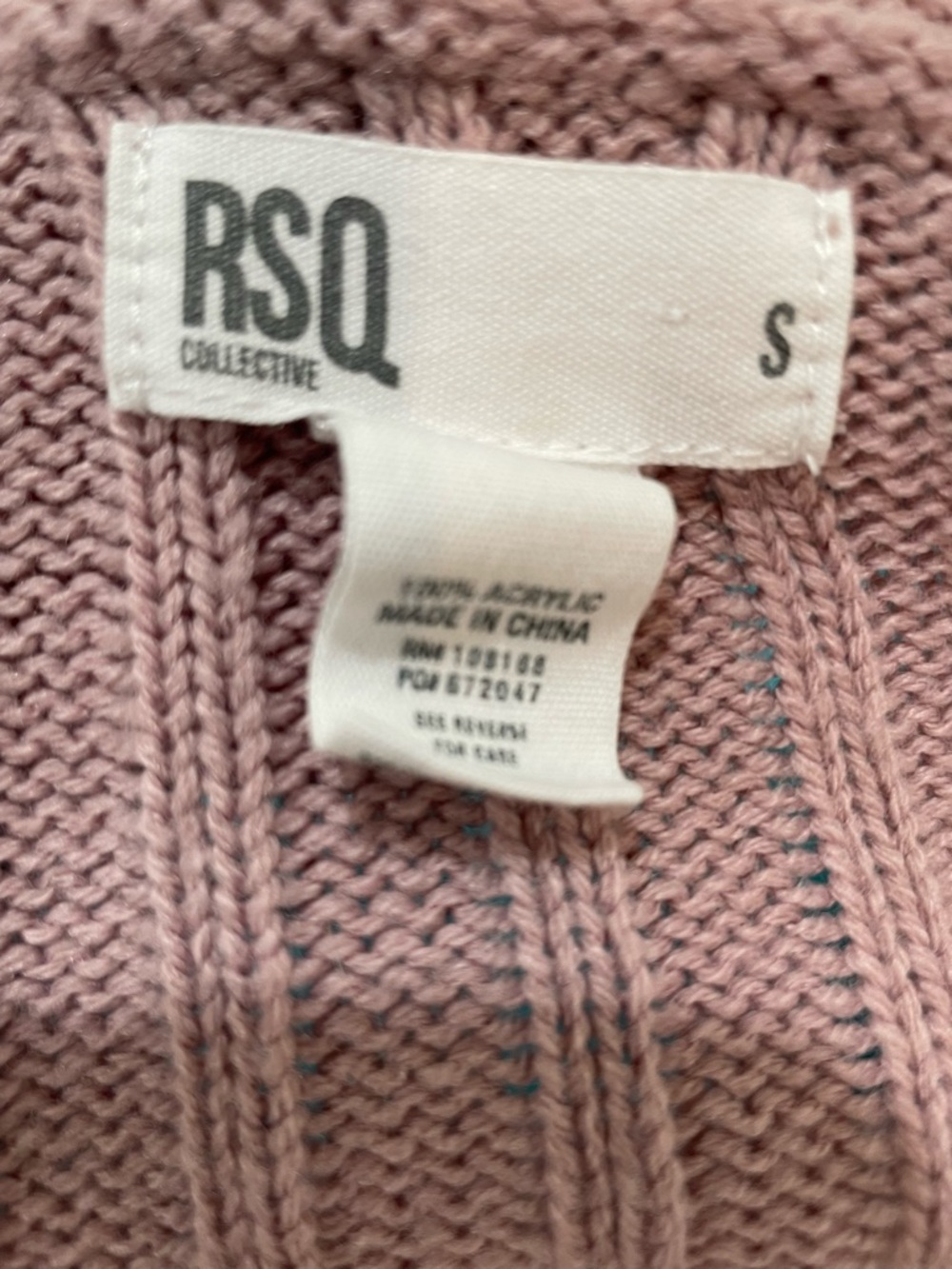 RSQ Lilac Ribbed Button-Front Cardigan - Picture 4 of 4
